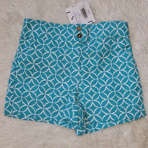 JANIE AND JACK TURQUOISE SHORTS, SIZE 12-18 MONTHS - NEW! - Picture 1 of 5